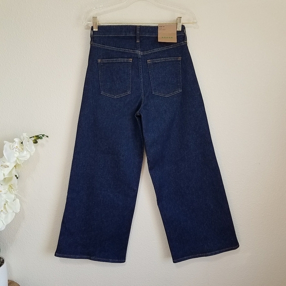 BODEN High Rise Wide Leg Jeans in Indigo - Picture 4 of 13